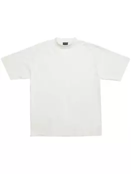 Balenciaga футболка с вышитым логотипом, белый