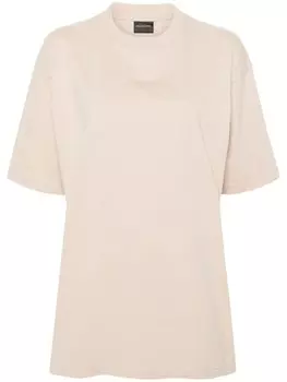 Balenciaga футболка со стразами, нейтральный цвет