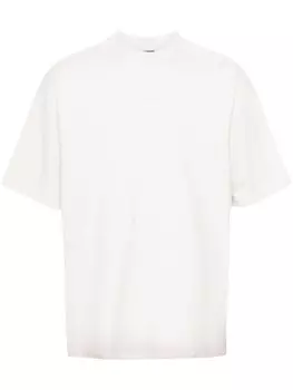 Balenciaga футболка со светоотражающим логотипом, нейтральный цвет