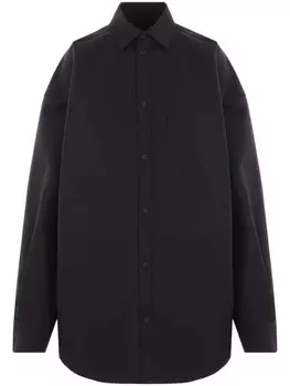 Balenciaga хлопковая рубашка, черный