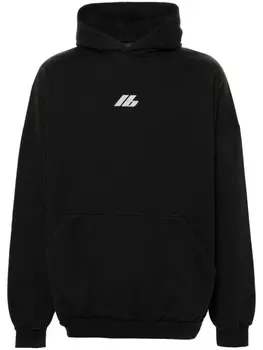 Balenciaga хлопковая толстовка с логотипом, черный