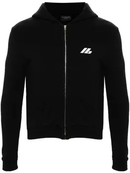 Balenciaga худи Activewear на молнии, черный