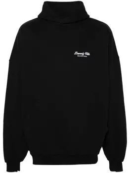 Balenciaga худи Beverly Hills с вышивкой, черный