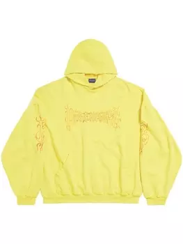 Balenciaga худи Darkwave Round, желтый