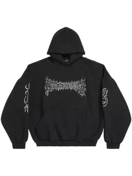 Balenciaga худи Darkwave с логотипом, черный