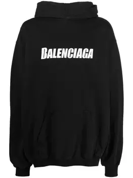 Balenciaga худи Destroyed, черный