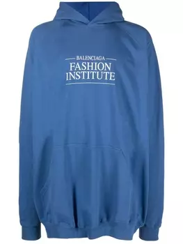 Balenciaga худи Fashion Institute, синий