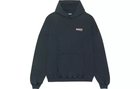 Худи Balenciaga Political Campaign, черный