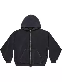 Balenciaga худи Inside Out на молнии, черный