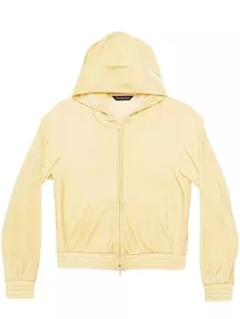 Balenciaga худи на молнии с кристаллами, желтый