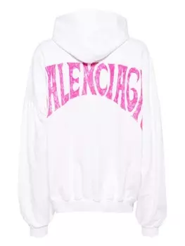 Balenciaga худи Paris Tropical, белый