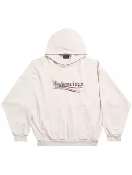 Balenciaga худи Political Stencil, белый