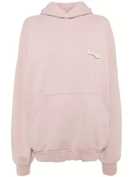 Balenciaga худи с логотипом, розовый