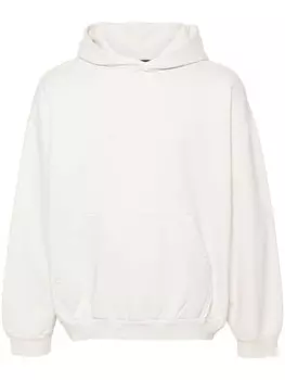 Balenciaga худи с вышитым логотипом, нейтральный цвет