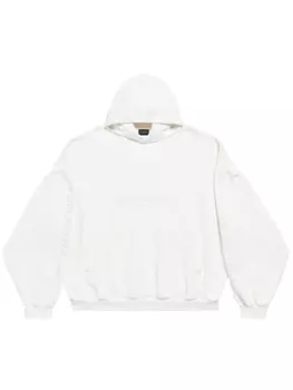 Balenciaga худи Surfer с логотипом, нейтральный цвет