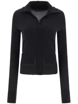 Balenciaga кардиган из хлопковой смеси с узлом, черный