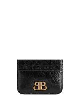 Balenciaga картхолдер с логотипом, черный