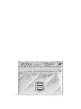 Balenciaga картхолдер с логотипом, серебристый