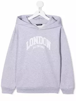 Balenciaga Kids худи London, серый