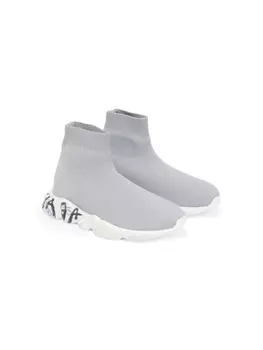 Balenciaga Kids кроссовки Speed 2.0, серый