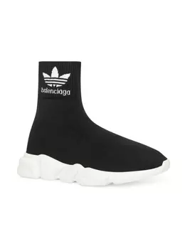 Balenciaga Kids кроссовки Speed LT Krecy из коллаборации с adidas, черный
