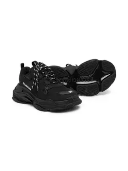 Balenciaga Kids кроссовки Triple S, черный