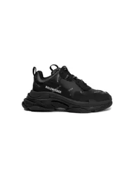 Balenciaga Kids кроссовки Triple S, черный