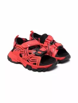Balenciaga Kids сандалии с открытым носком, красный