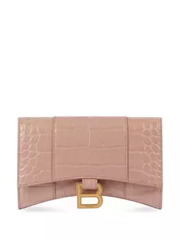 Balenciaga кошелек Hourglass на цепочке, нейтральный цвет