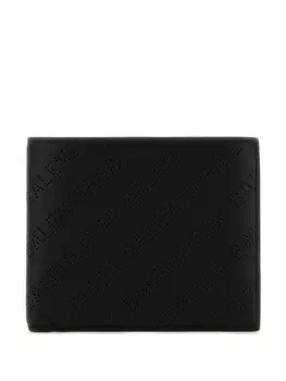 Balenciaga кошелек с перфорацией логотипа, черный