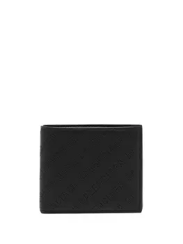 Balenciaga кошелек с перфорированным логотипом, черный