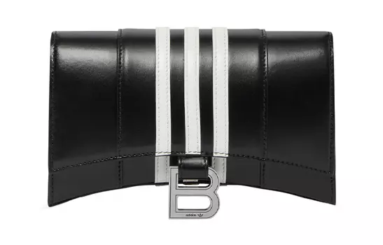 Balenciaga Кошелек X Adidas Hourglass с цепочкой, черный