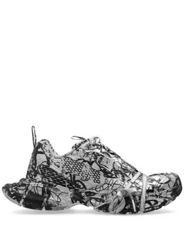 Balenciaga кроссовки Extreme Graffiti 3XL, серый