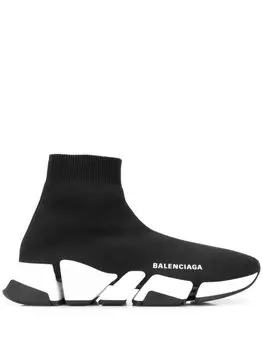 Кроссовки-носки Balenciaga Speed 2.0, черный/белый
