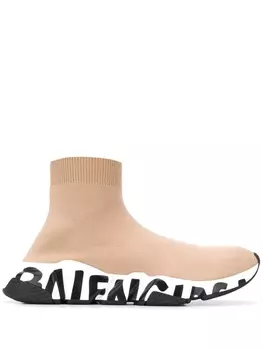 Balenciaga кроссовки-носки Speed, нейтральный цвет