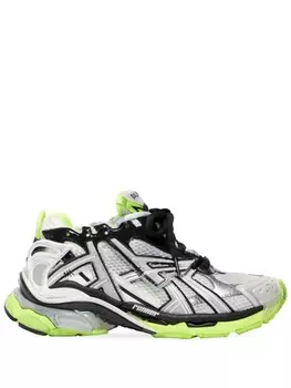 Кроссовки Balenciaga Runner, белый/черный/зеленый
