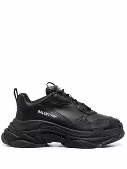 Balenciaga кроссовки Triple S, черный