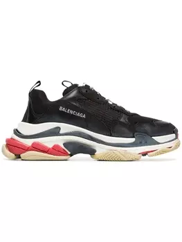 Кроссовки Balenciaga Triple S, черный/белый/красный/зеленый