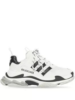 Balenciaga кроссовки Triple S из коллаборации с adidas, серый