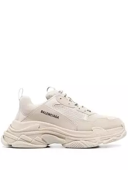 Balenciaga кроссовки Triple S, нейтральный цвет