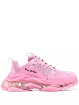 Balenciaga кроссовки Triple S, розовый