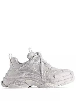 Кроссовки Balenciaga Triple S, серый/серебристый