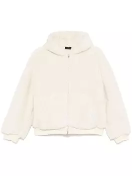 Balenciaga куртка из шерпы, белый