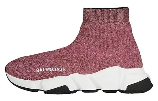 Кроссовки женские Balenciaga Speed Lurex, розовый