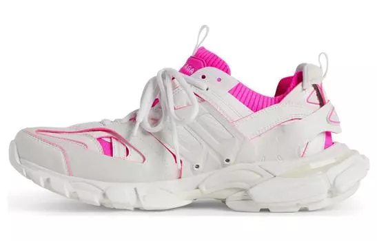 Кроссовки женские Balenciaga Track Sock, белый / розовый