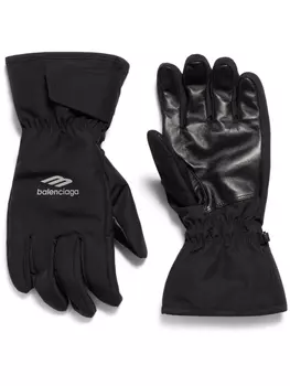 Balenciaga лыжные перчатки 3B Sports Icon, черный