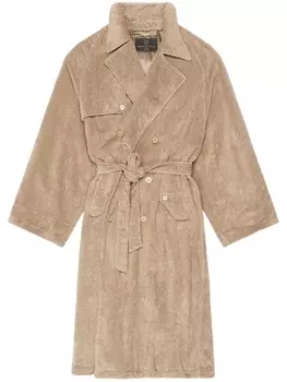 Balenciaga махровый тренч, нейтральный цвет