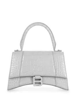 Balenciaga маленькая сумка Hourglass с верхней ручкой, серый