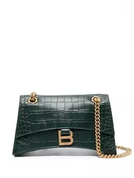Balenciaga маленькая сумка на плечо Crush, зеленый