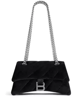 Balenciaga маленькая сумка на плечо Crush, черный